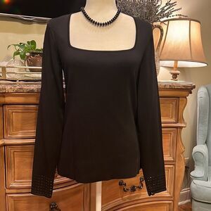 White House Black Market Long Sleeve Top NWOT